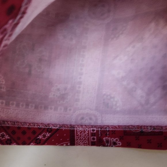 Cute Vintage red bandana mini skirt - Picture 10 of 11